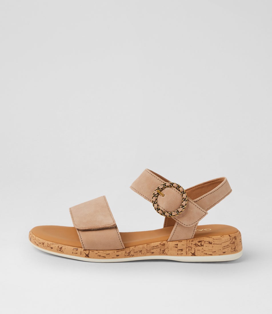 Iselle Sand Suede Sandals