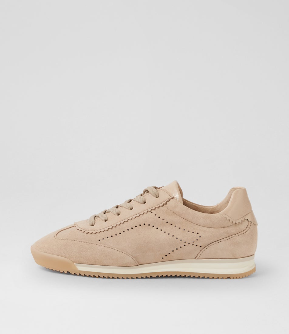 Nushka Latte Suede Lace Ups