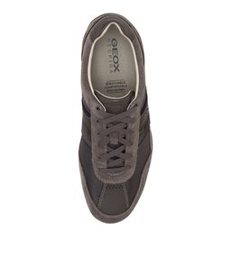 U WELLS C DK GREY SUEDE TEXTILE