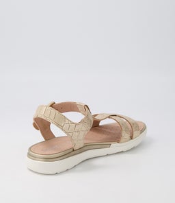D S.HIVER B GE LIGHT GOLD CROC LEATHER