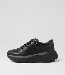 D DIAMANTA A GE BLACK LEATHER