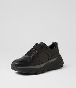 D DIAMANTA A GE BLACK LEATHER