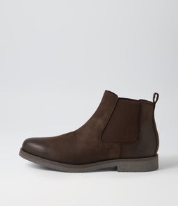 U CLAUDIO A GE DARK COFFEE WAXY LEATHER