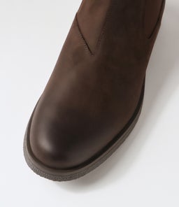 U CLAUDIO A GE DARK COFFEE WAXY LEATHER