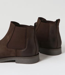 U CLAUDIO A GE DARK COFFEE WAXY LEATHER