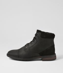 U VIGGIANO A GE BLACK WAXY LEATHER