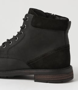 U VIGGIANO A GE BLACK WAXY LEATHER