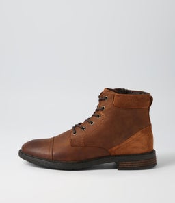 U VIGGIANO A GE COGNAC WAXY LEATHER