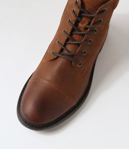 U VIGGIANO A GE COGNAC WAXY LEATHER