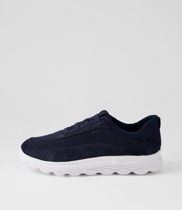 U SPHERICA B GE NAVY SUEDE MESH
