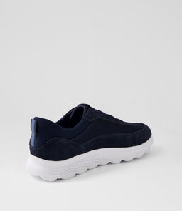 U SPHERICA B GE NAVY SUEDE MESH