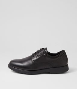 U SPHERICA EC11 A PLAIN GE BLACK LEATHER