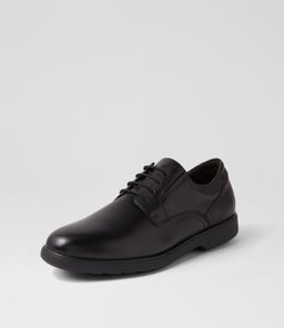 U SPHERICA EC11 A PLAIN GE BLACK LEATHER