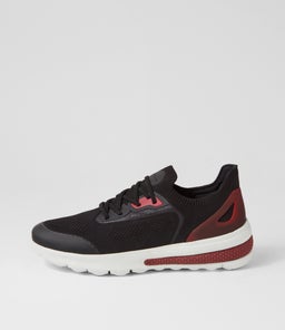 U SPHERICA ACTIF A GE BLACK RED KNIT