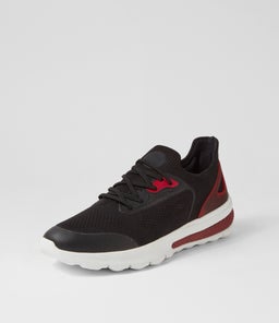 U SPHERICA ACTIF A GE BLACK RED KNIT
