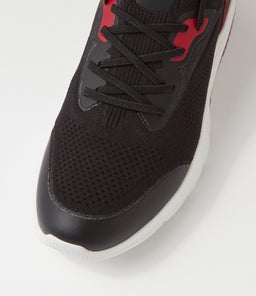 U SPHERICA ACTIF A GE BLACK RED KNIT