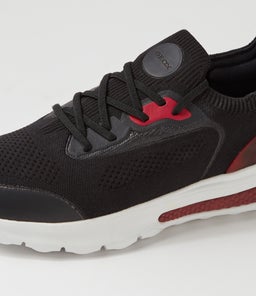 U SPHERICA ACTIF A GE BLACK RED KNIT