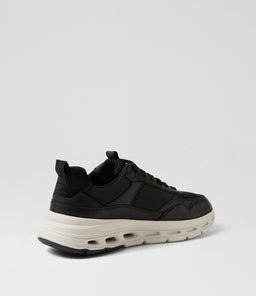 U HOVERSTREAM A GE BLACK LEATHER SUEDE
