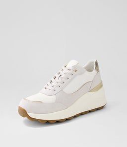 D SPHERICA EC13 A GE OFF WHITE/WHITE SUEDE MIX