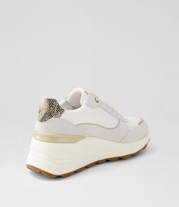 D SPHERICA EC13 A GE OFF WHITE/WHITE SUEDE MIX