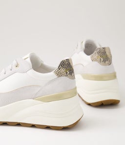 D SPHERICA EC13 A GE OFF WHITE/WHITE SUEDE MIX