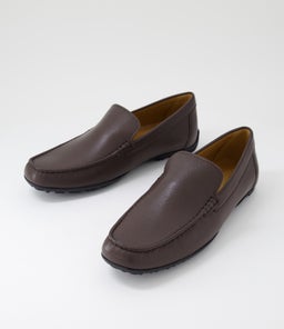 U KOSMOPOLIS + GRIP A GE DK BROWN TUMBLE LEATHER