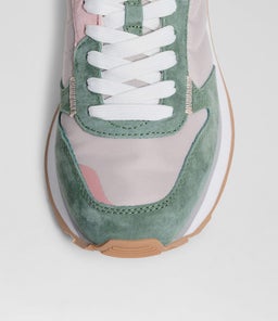 TRACK & FIELD SYRACUSE HF GREEN LEATHER FABRIC