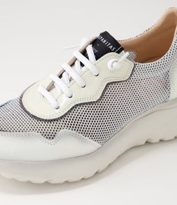 POLINESIA 94 HI PANNA WHITE MESH LEATHER
