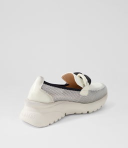 POLINESIA 13 HI WHITE PANNA MESH LEATHER