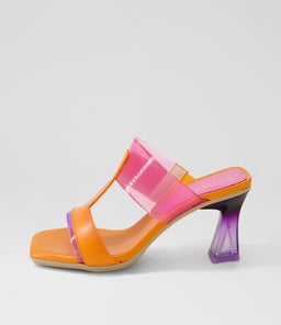 GRETA 98 HI PAPAYA LAVANDA PINK LEATHER VINYLITE