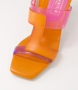 GRETA 98 HI PAPAYA LAVANDA PINK LEATHER VINYLITE