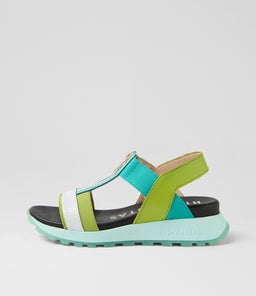 MAUI 08 HI AQUA KIWI LEATHER