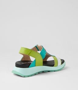 MAUI 08 HI AQUA KIWI LEATHER