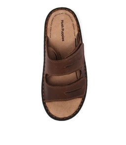 SLIDER BROWN LEATHER