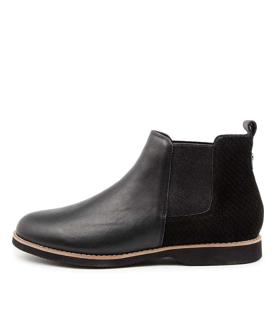 Buy Hush Puppies Darya Hp Black Black Ankle Boots online with free shipping