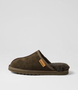 LOCH HP DARK OLIVE SUEDE