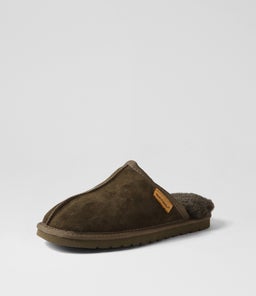 LOCH HP DARK OLIVE SUEDE