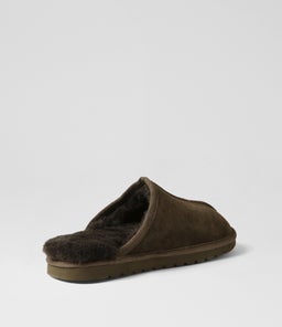 LOCH HP DARK OLIVE SUEDE
