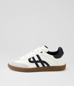 TRACKSIDE HP WHITE BLACK LEATHER