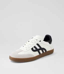 TRACKSIDE HP WHITE BLACK LEATHER