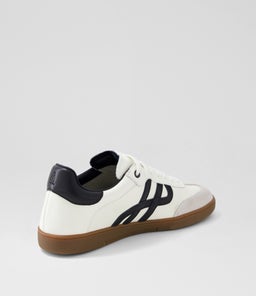TRACKSIDE HP WHITE BLACK LEATHER