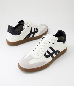 TRACKSIDE HP WHITE BLACK LEATHER