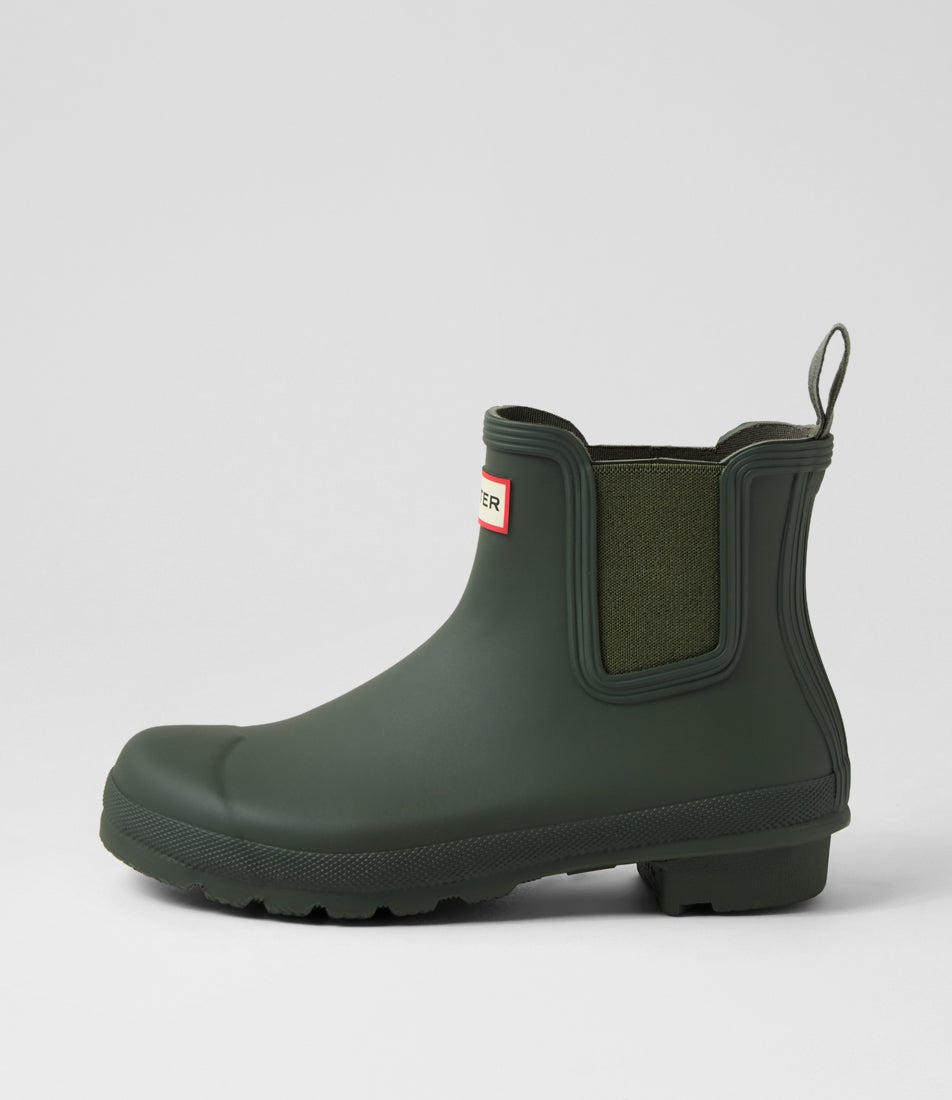 Chelsea Dark Olive Rubber Chelsea Boots