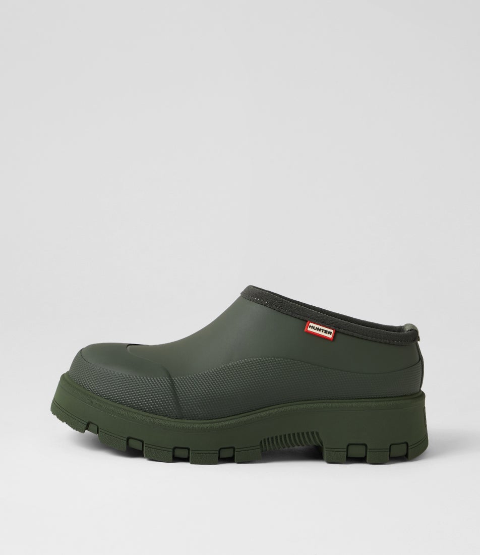 Elements Clog Dark Olive Rubber Flat Shoes Elements Clog Dark Olive Rubber Flat Shoes