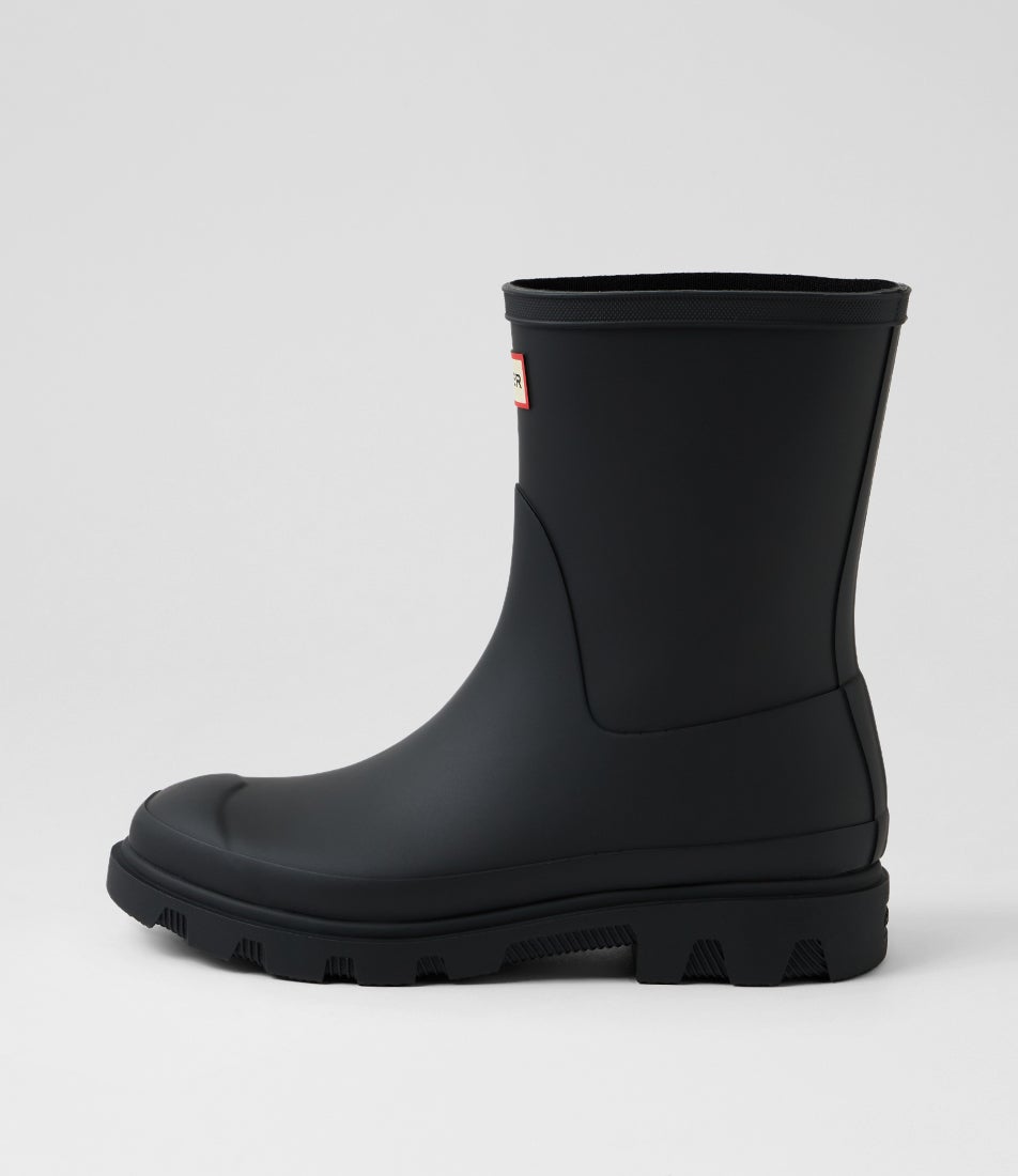 Downpour Short Black Rubber Ankle Boots Downpour Short Black Rubber Ankle Boots