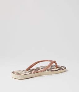 SLIM ANIMALS HV BEIGE ROSE GOLD DARK BROWN RUBBER