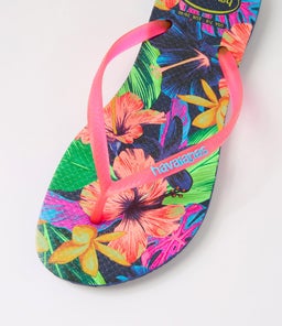 SLIM FLORAL HV NEON NAVY BLUE RUBBER