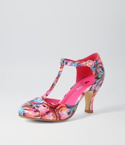 MARIE BRIGHT SWIRL PATENT PU