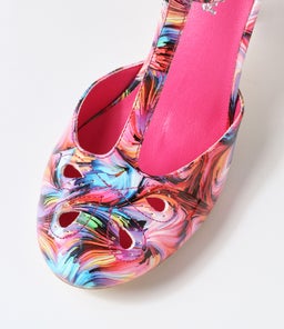 MARIE BRIGHT SWIRL PATENT PU