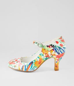 MENDY WHITE TULIP PATENT PU